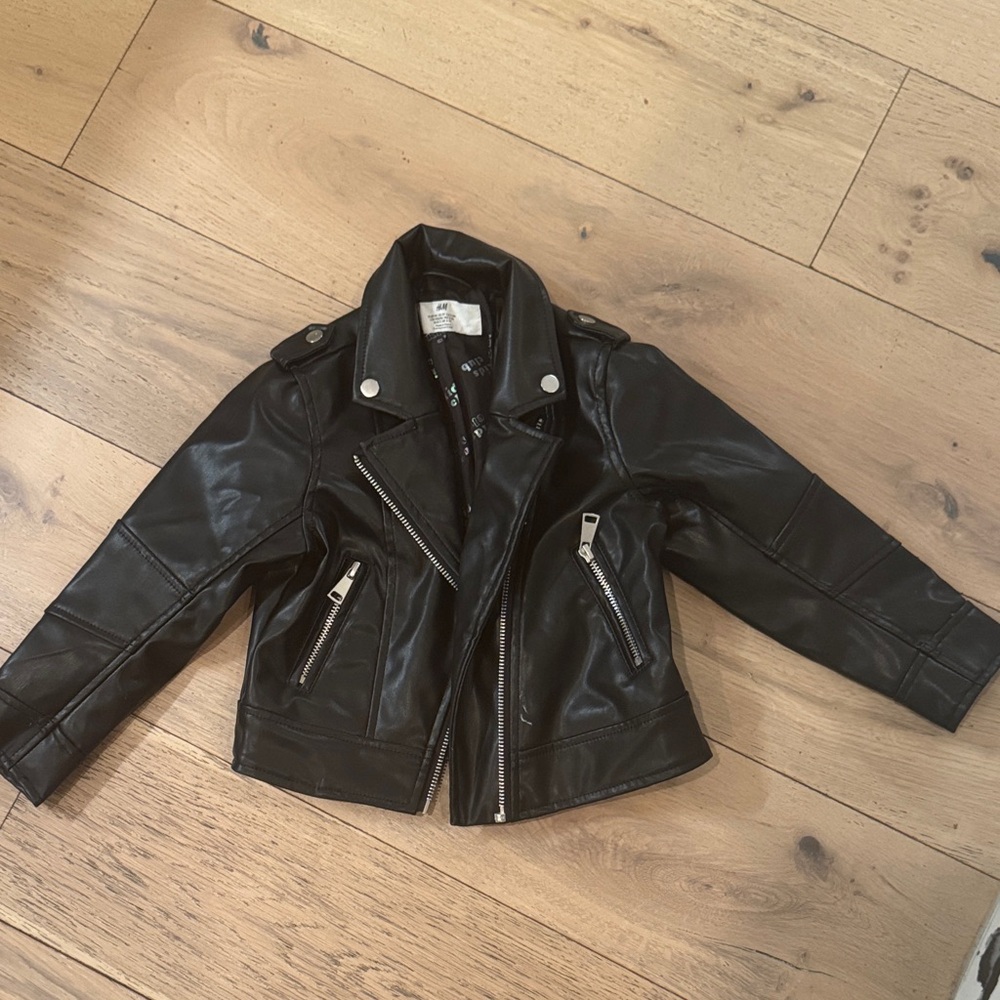 H&M Black Kids Biker Jacket